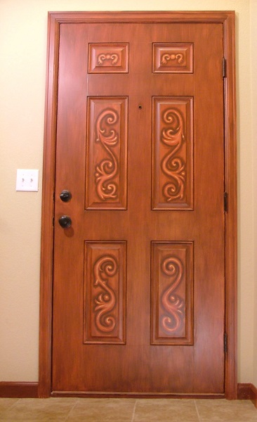 Faux Finish Wood Grain Door