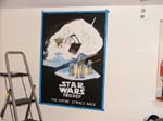 Star Wars mural , before