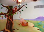 Twin-themed African mural